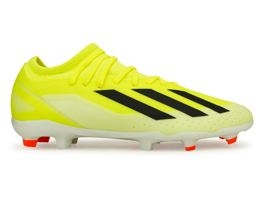 CRAZYFAST サッカーシューズ・スパイク ホワイト/ブラック/イエロー adidas Youth X Crazyfast League FG Solar Yellow/Core Black