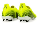 adidas Youth X Ghosted.3 Laceless FG Solar Yellow/Core Black Heel