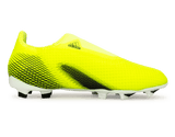 adidas Youth X Ghosted.3 Laceless FG Solar Yellow/Core Black