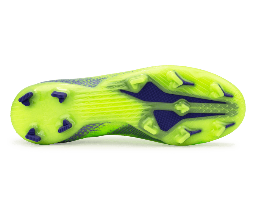 adidas Kids X Ghosted+ FG Signal Green/Energy Ink Bottom