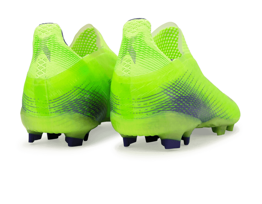 adidas Kids X Ghosted+ FG Signal Green/Energy Ink Heel