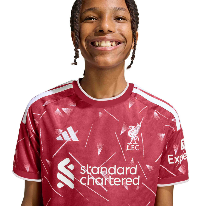 adidas Liverpool Kids Home Stadium 2026/27 Jersey Burgundy Crest