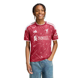 adidas Liverpool Kids Home Stadium 2026/27 Jersey Burgundy Model