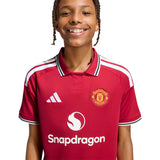 adidas Manchester United Kids Home Stadium 2026/27 Jersey Red Crest