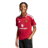 adidas Manchester United Kids Home Stadium 2026/27 Jersey Red Model