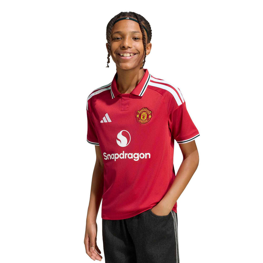 adidas Manchester United Kids Home Stadium 2026/27 Jersey Red Model