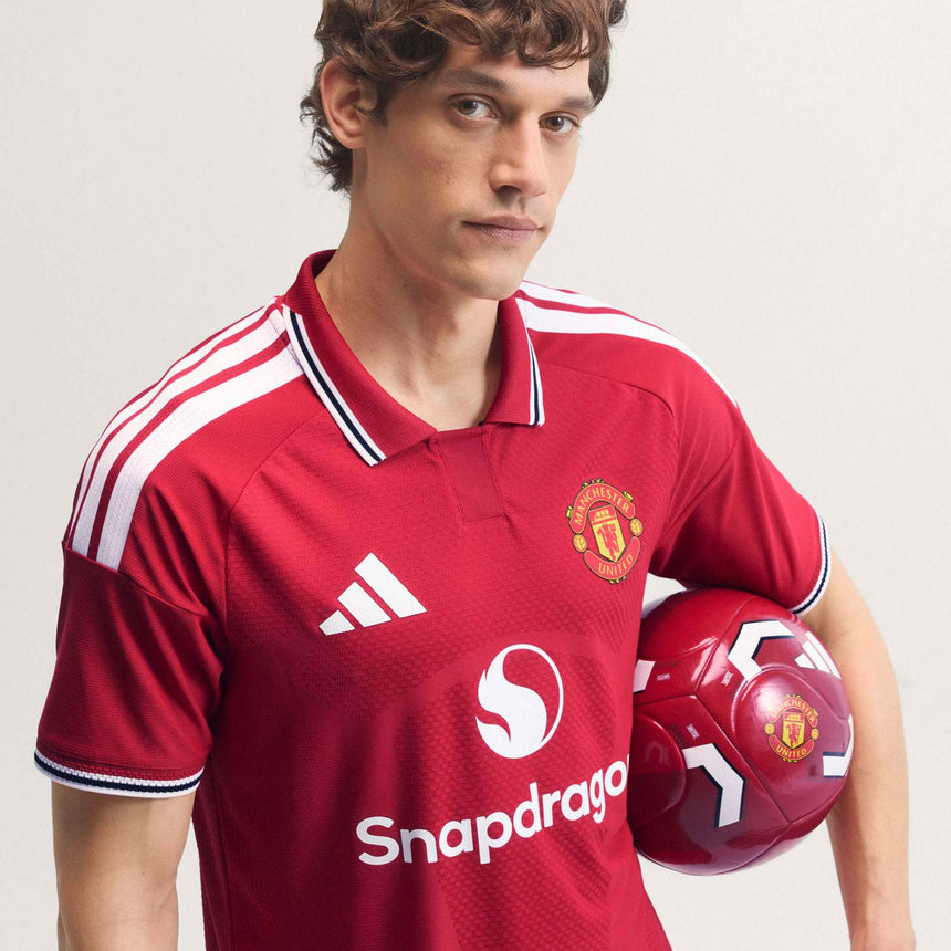 adidas Manchester United Men's Home Authentic 2026/27 Jersey Red Crest