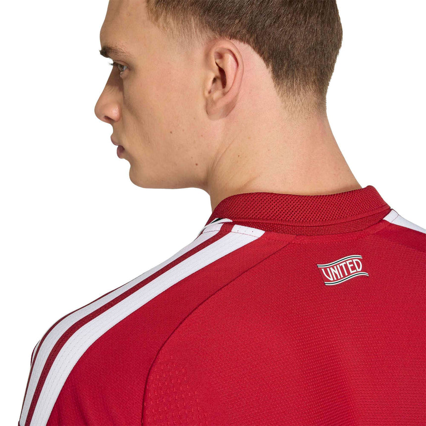 adidas Manchester United Men's Home Authentic 2026/27 Jersey Red Neck