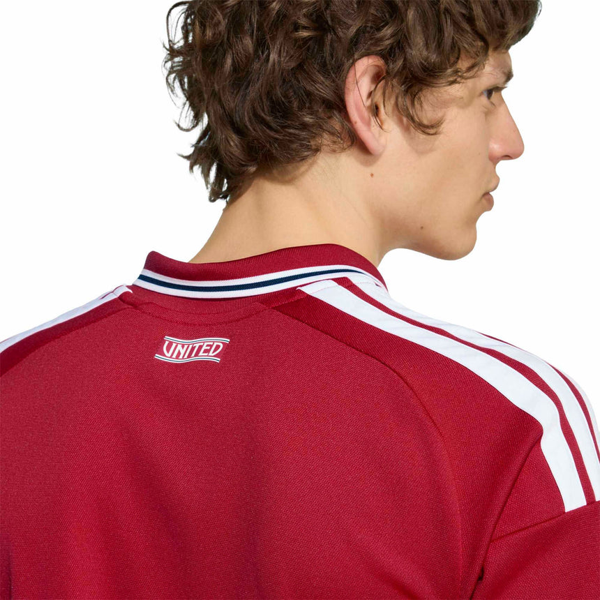 adidas Manchester United Men's Home Stadium 2026/27 Jersey Red Neck