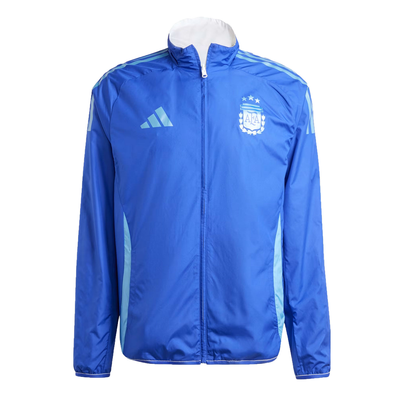 adidas Men's Argentina 2024/25 Anthem Jacket White/Sky Blue Front