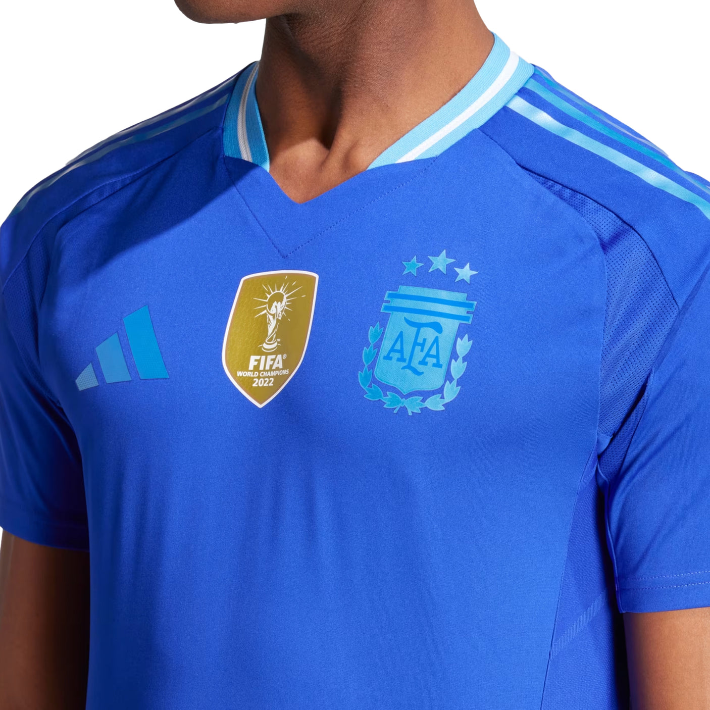 adidas Men's Argentina 2024/25 Authentic Away Jersey Lucid Blue Crest