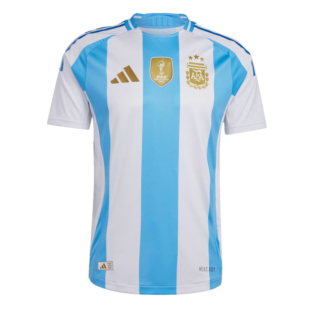 adidas Men's Argentina 2024/25 Authentic Home Jersey White / Blue Burst Front