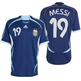 adidas Men's Argentina Away Jersey 2006 Messi Dark Blue Both