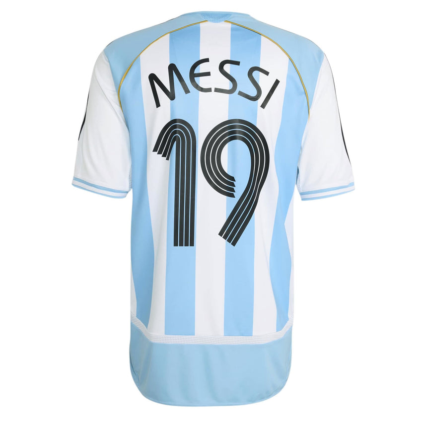 adidas Men's Argentina Home Jersey 2006 Messi White Back