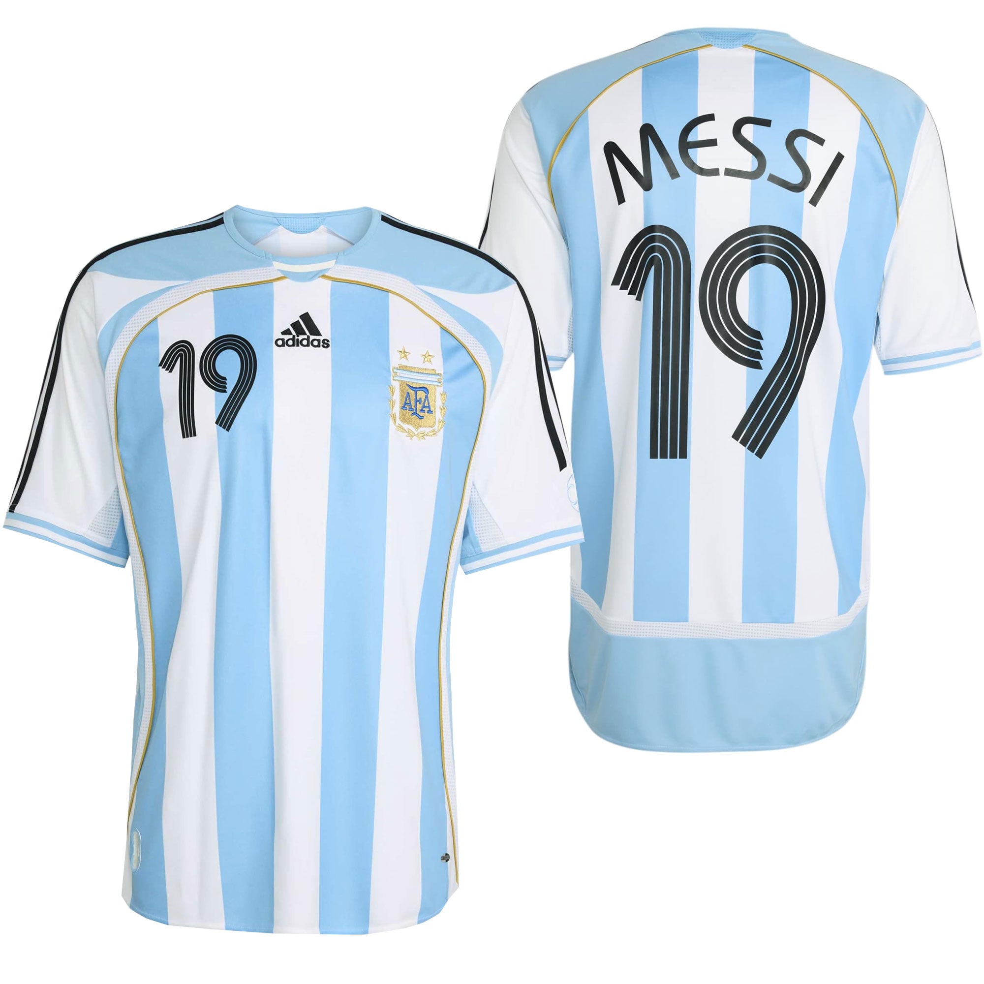 adidas アルゼンチン代表 MESSI 19 XL adidas Argentina Men's Home Stadium 2006 Soccer Jersey w/ Messi