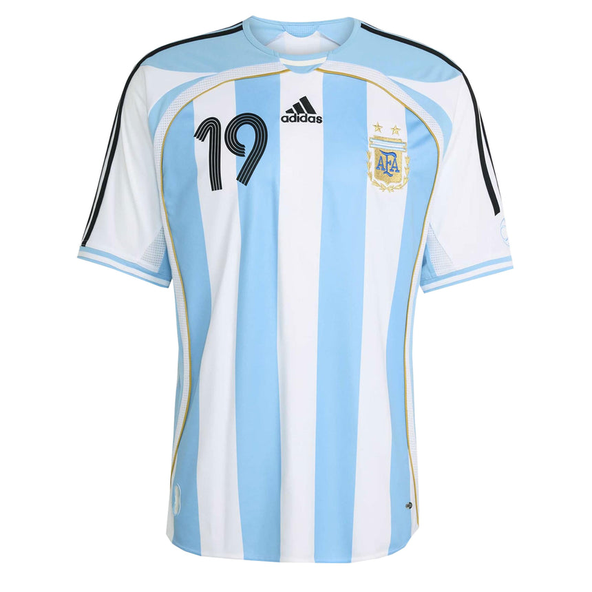adidas Men's Argentina Home Jersey 2006 Messi White Front