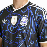 adidas Men's Argentina World Cup 2026 Authentic Away Jersey Black/Lucid Blue Crest