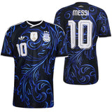 adidas Men's Argentina World Cup 2026 Authentic Away Jersey w/ Messi #10 Printing Both