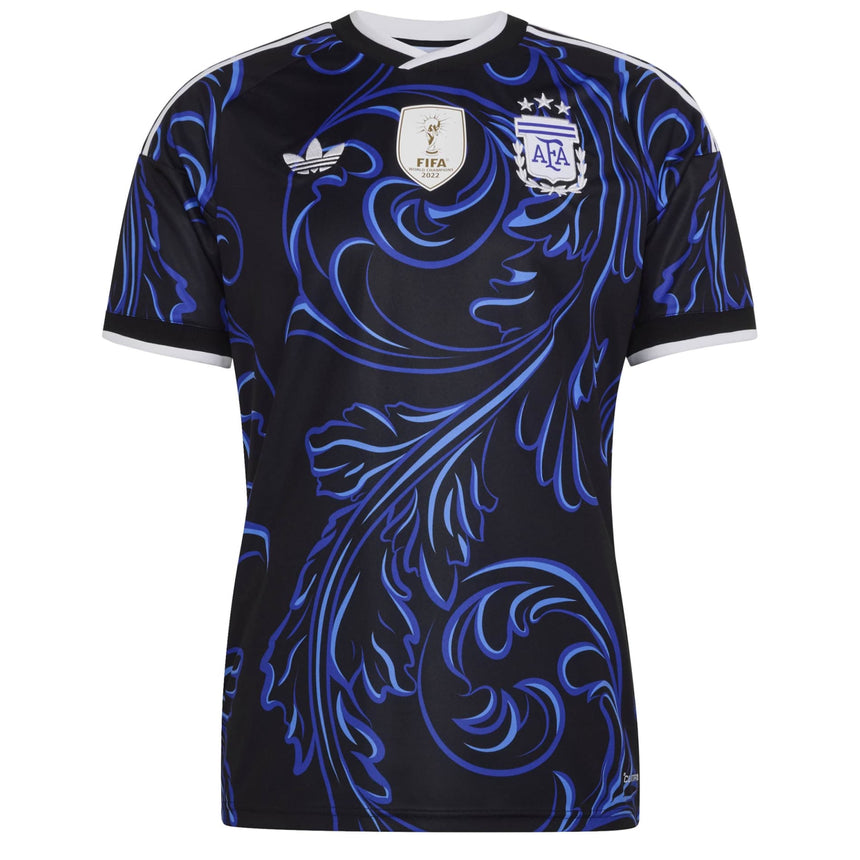 adidas Men's Argentina World Cup 2026 Away Jersey Black/Lucid Blue Front