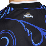 adidas Men's Argentina World Cup 2026 Away Jersey Black/Lucid Blue Neck