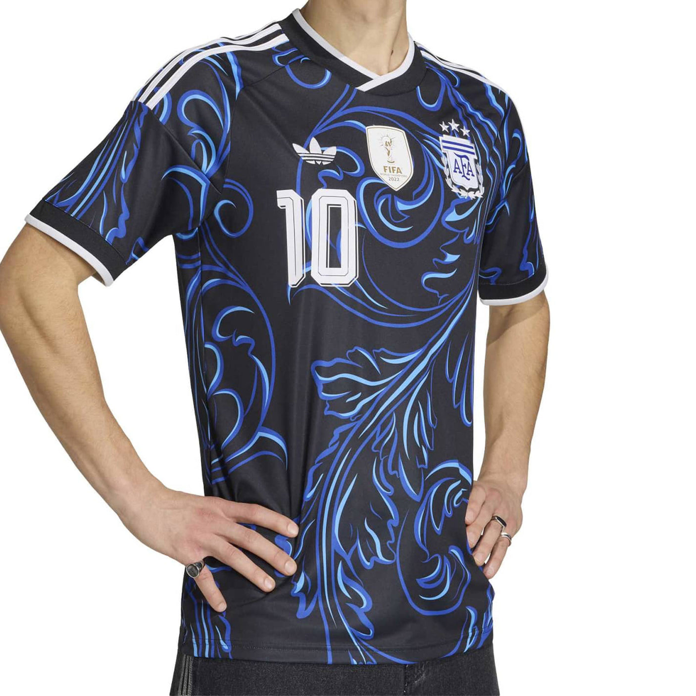 adidas Men's Argentina World Cup 2026 Away Jersey w/ Messi #10 Printing Crest
