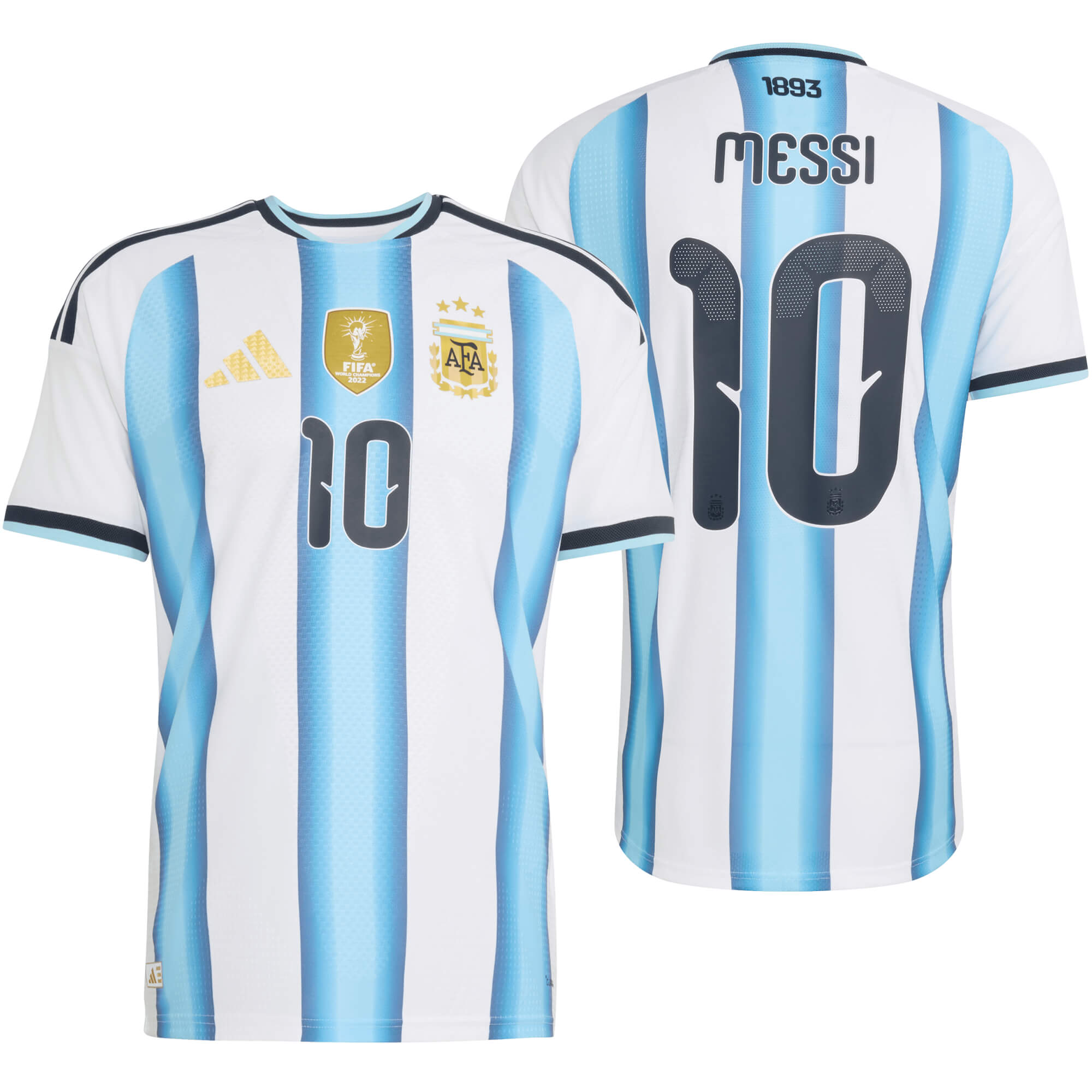3星アルゼンチン 2026W杯記念 MESSI #10 希少 M ほぼ未使用 adidas Argentina Men's Home Authentic Soccer Jersey w/ Messi #10