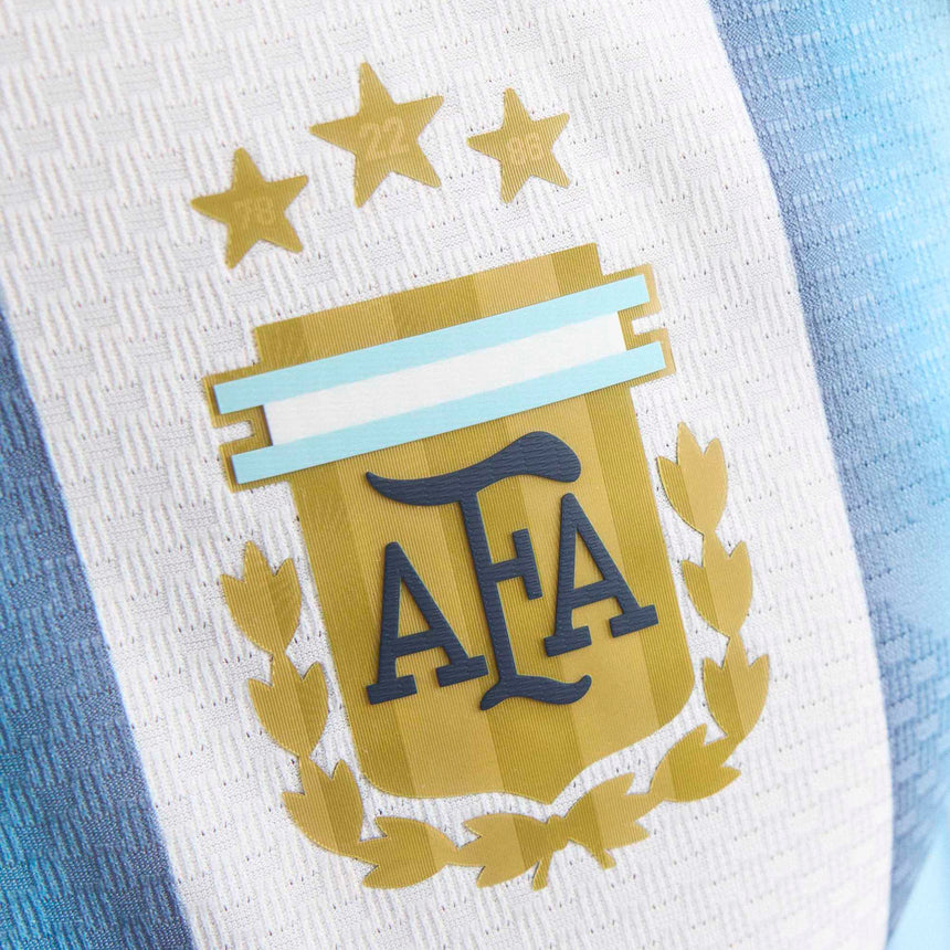 adidas Men's Argentina World Cup 2026 Authentic Home Jersey w/ Messi #10 printing Crest View