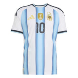 adidas Men's Argentina World Cup 2026 Authentic Home Jersey w/ Messi #10 printing Front