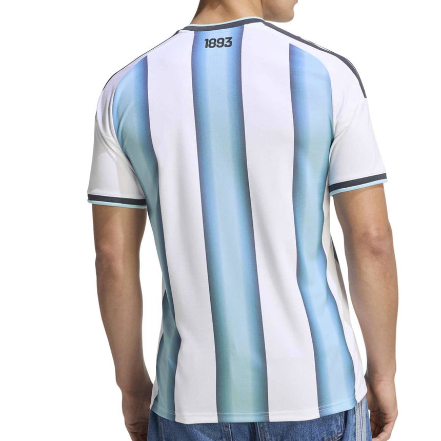 adidas Men's Argentina World Cup 2026 Home Jersey White/Sky Blue Back