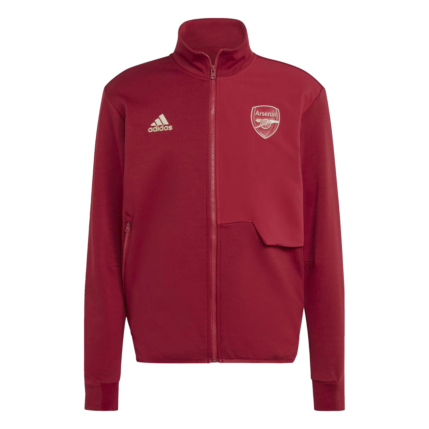 adidas Men's Arsenal 2023/24 Anthem Jacket Craft Red Front