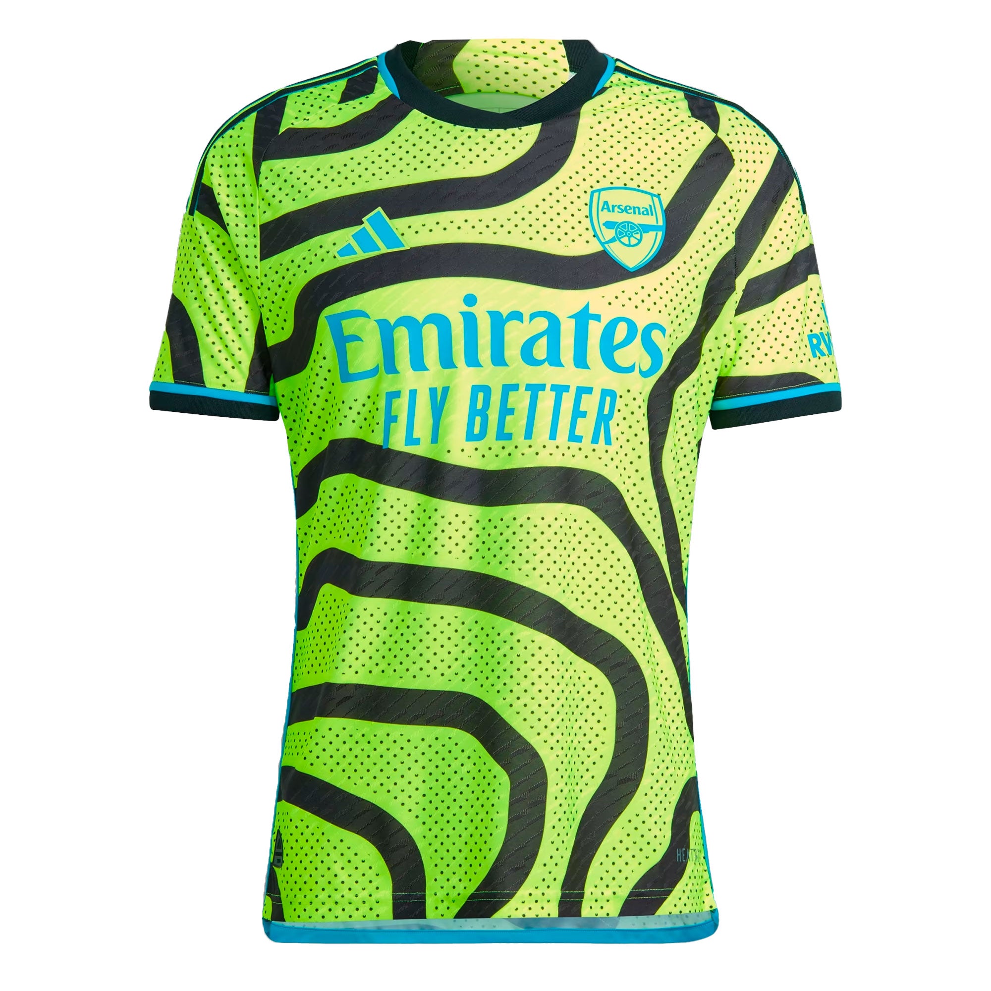 Adidas Arsenal 23/24 Authentic Away Jersey Soccer HR6926 Yellow S