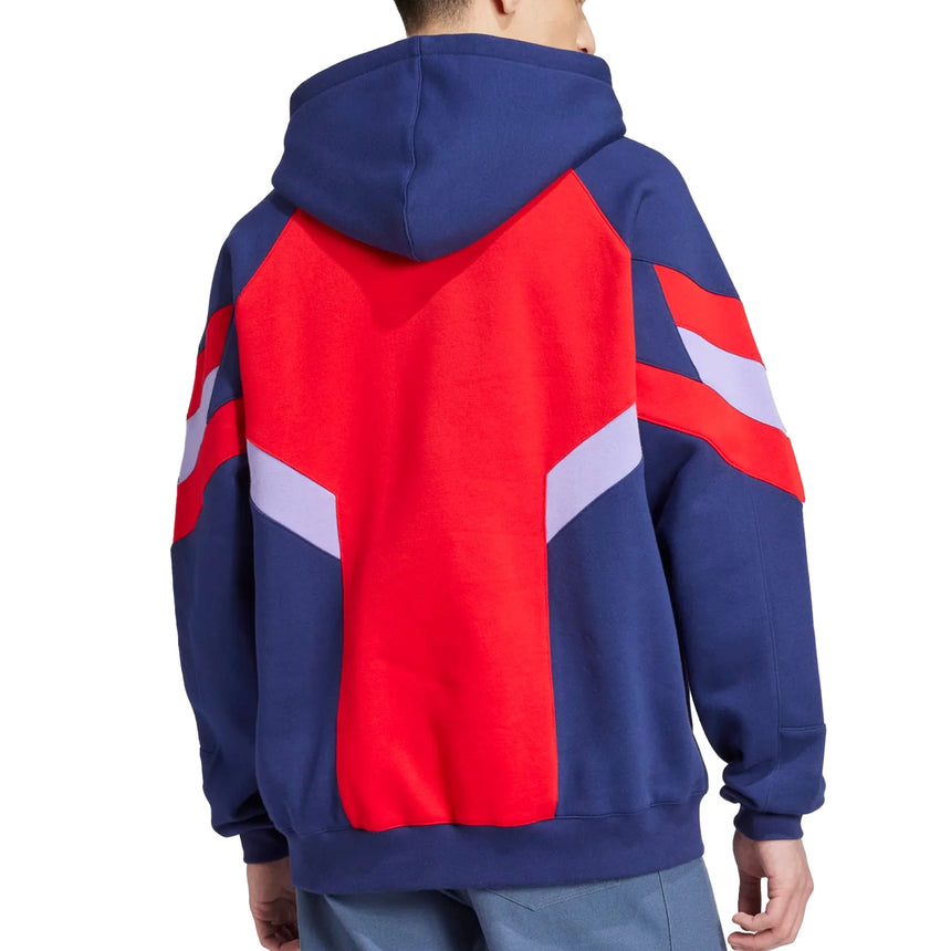 adidas Men's Arsenal 2024/25 Original Hoodie Night Sky/Red Back