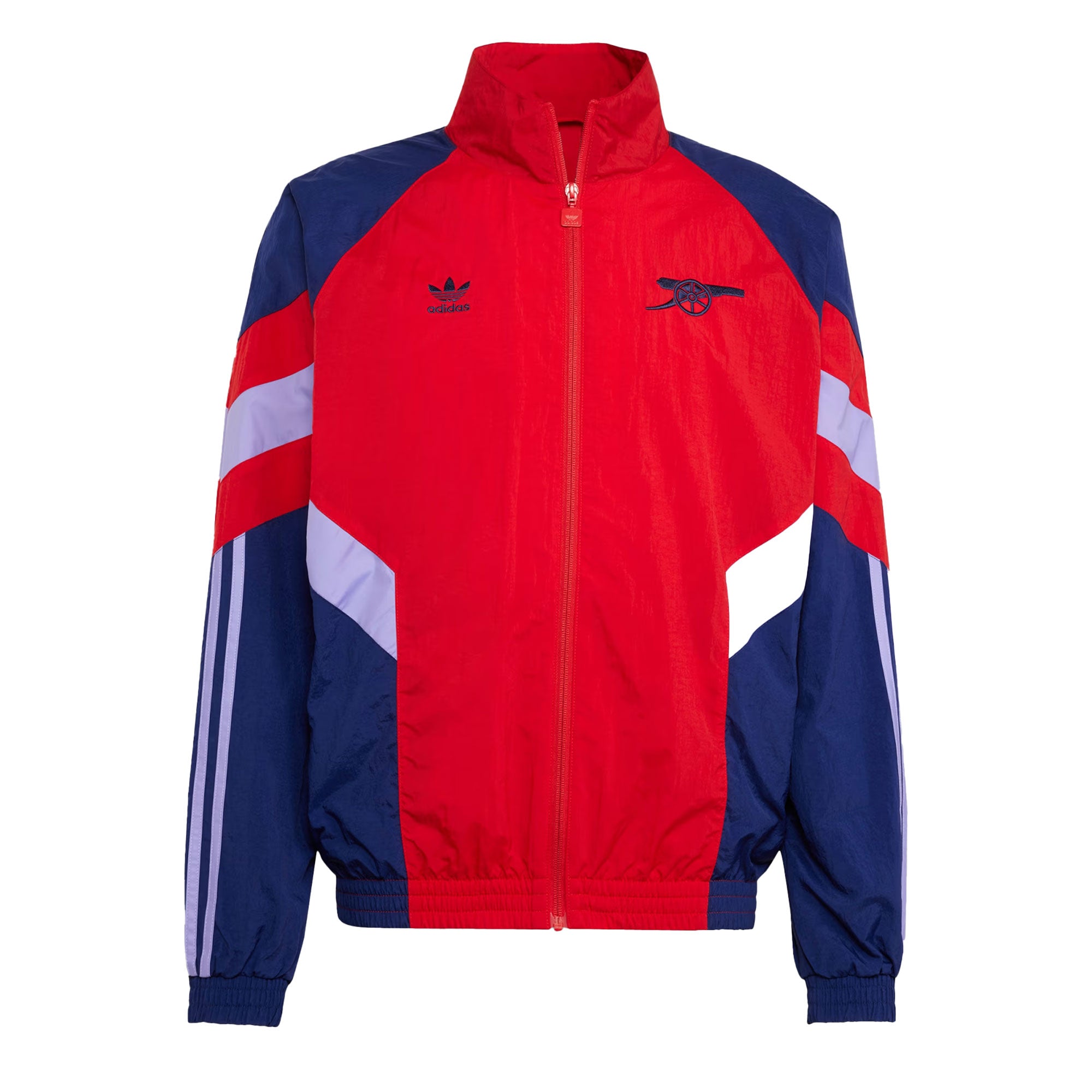 Mens red adidas track jacket best sale