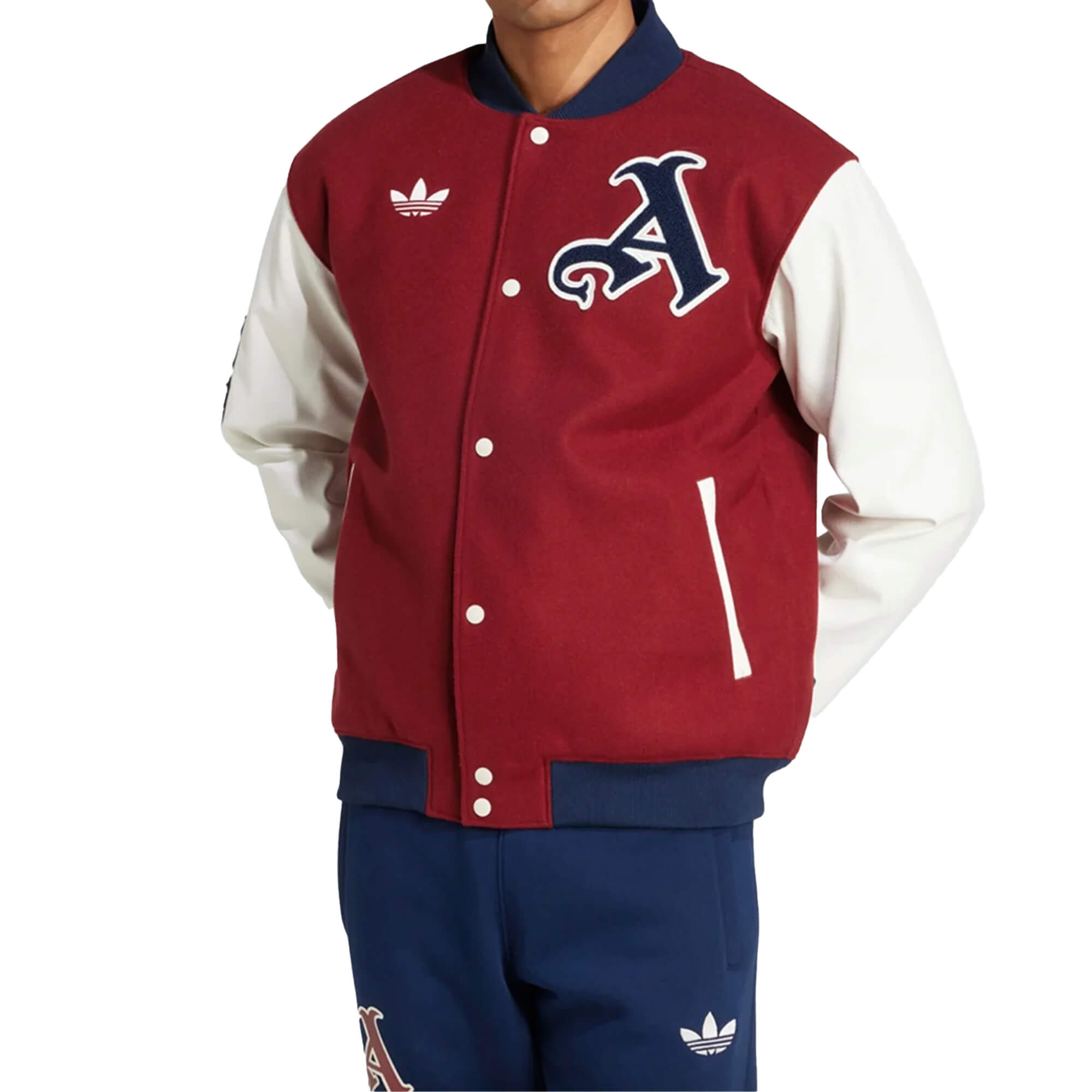 adidas Men's Arsenal FC 2024/25 VRCT Jacket Burgundy/White/Navy