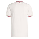 adidas Men's Arsenal 2025/26 Authentic Third Jersey Cloud White/Burgundy Back
