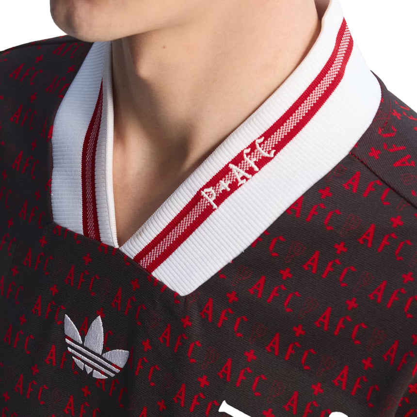 adidas Men's Arsenal FC Places+Faces Lifestyler Jersey Black/White Crest