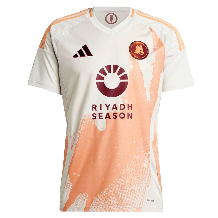 adidas Men's AS Roma 2024/25 Away Jersey Talc/Easora Front
