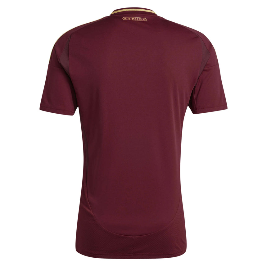 adidas Men's AS Roma 2024/25 Home Jersey Burgundy/Gold Back