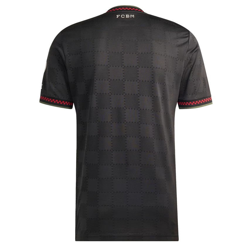 adidas Men's Bayern Munich 2025/26 Authentic Third JerseyBlack/Halivo Back