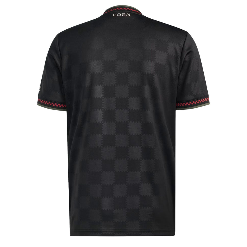 adidas Men's Bayern Munich 2025/26 Third Jersey Black/Halivo Back