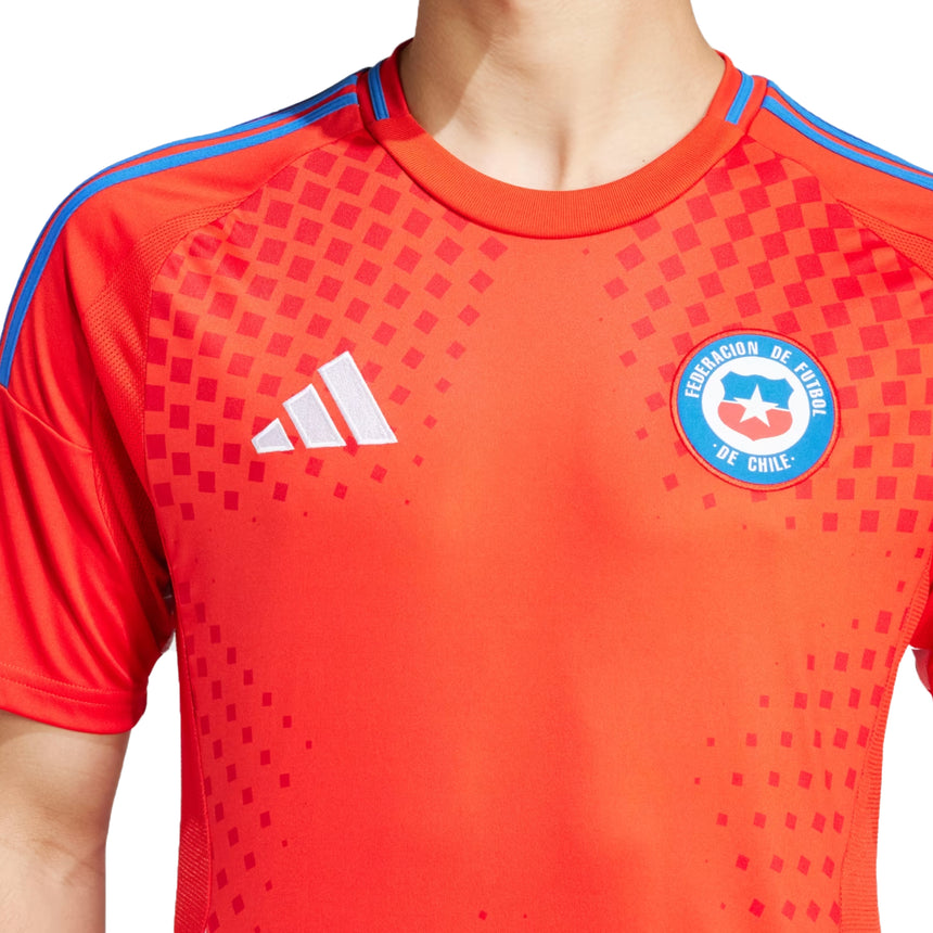 adidas Men's Chile 2024/25 Home Jersey Active Red Crest
