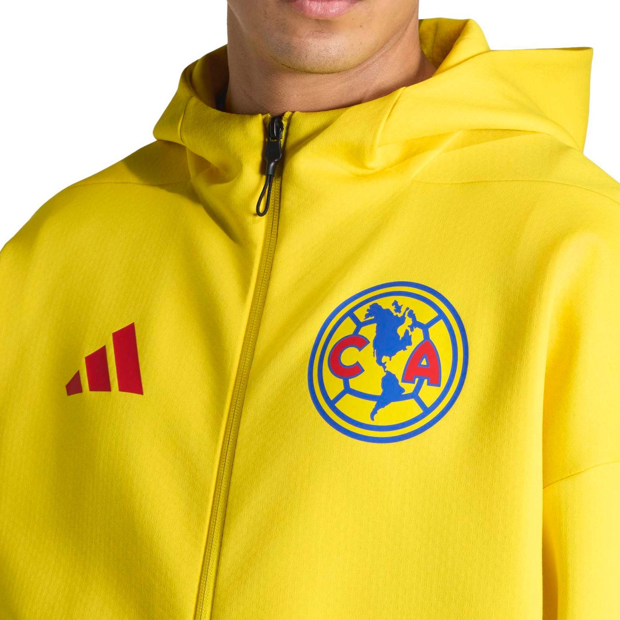 adidas Men's Club America 2025/26 Anthem Jacket Yellow – Azteca Soccer