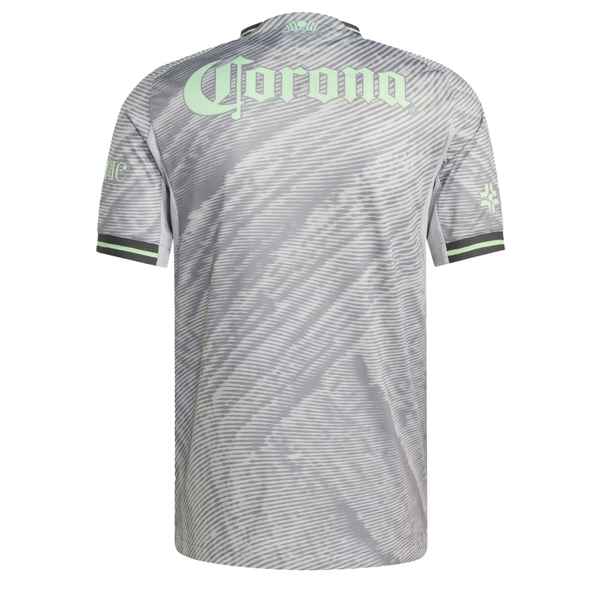 adidas Men's Club America 2025/26 Authentic Third Jersey Grey Back