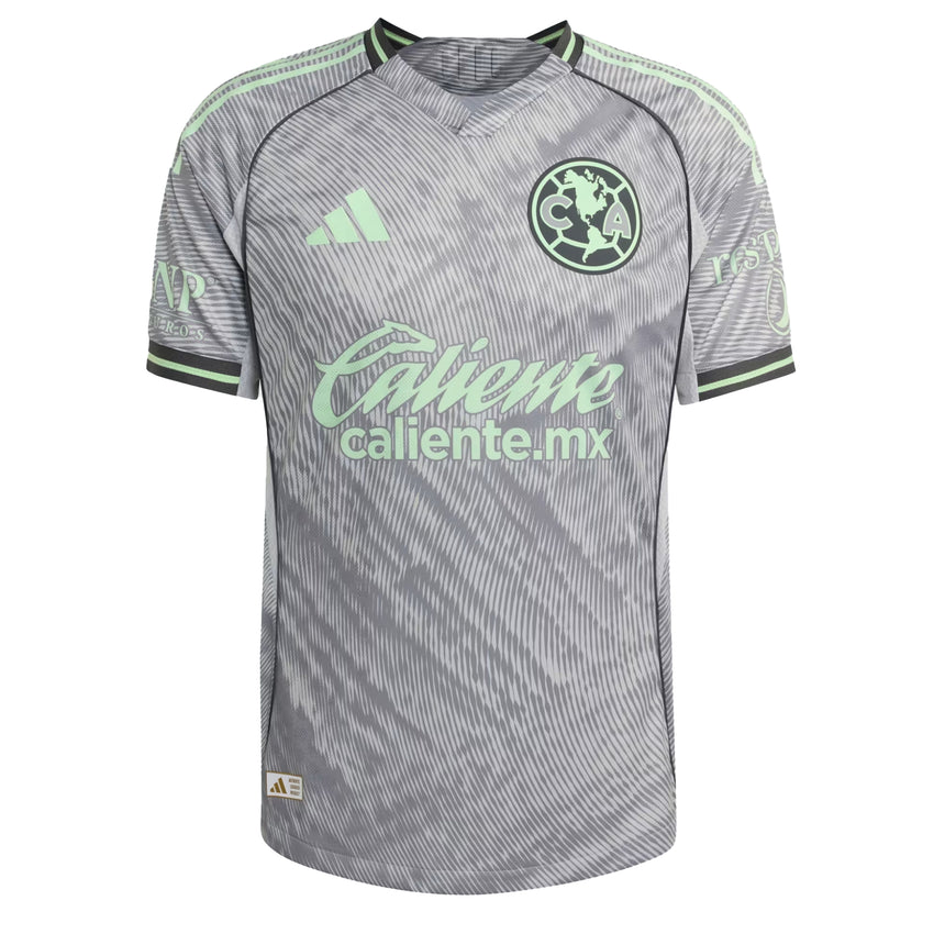 adidas Men's Club America 2025/26 Authentic Third Jersey Grey Front