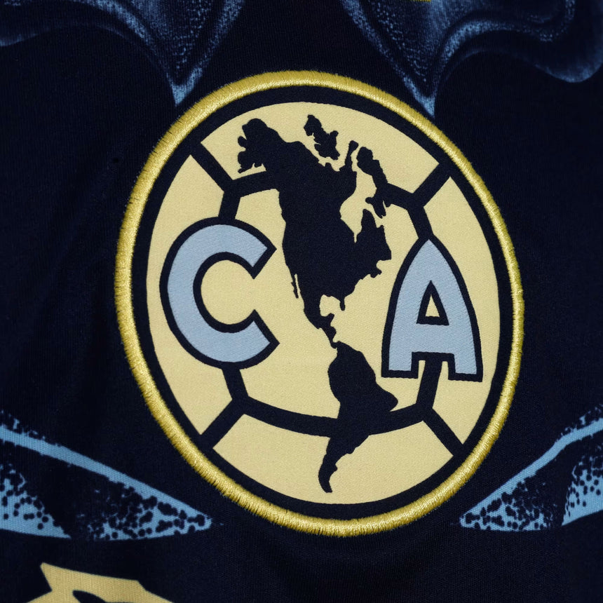 adidas Men's Club America 2025/26 Long Sleeve Away Jersey Team Navy Blue Crest