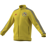 adidas Men's Club America DNA Track Top Jacket Yellow Side
