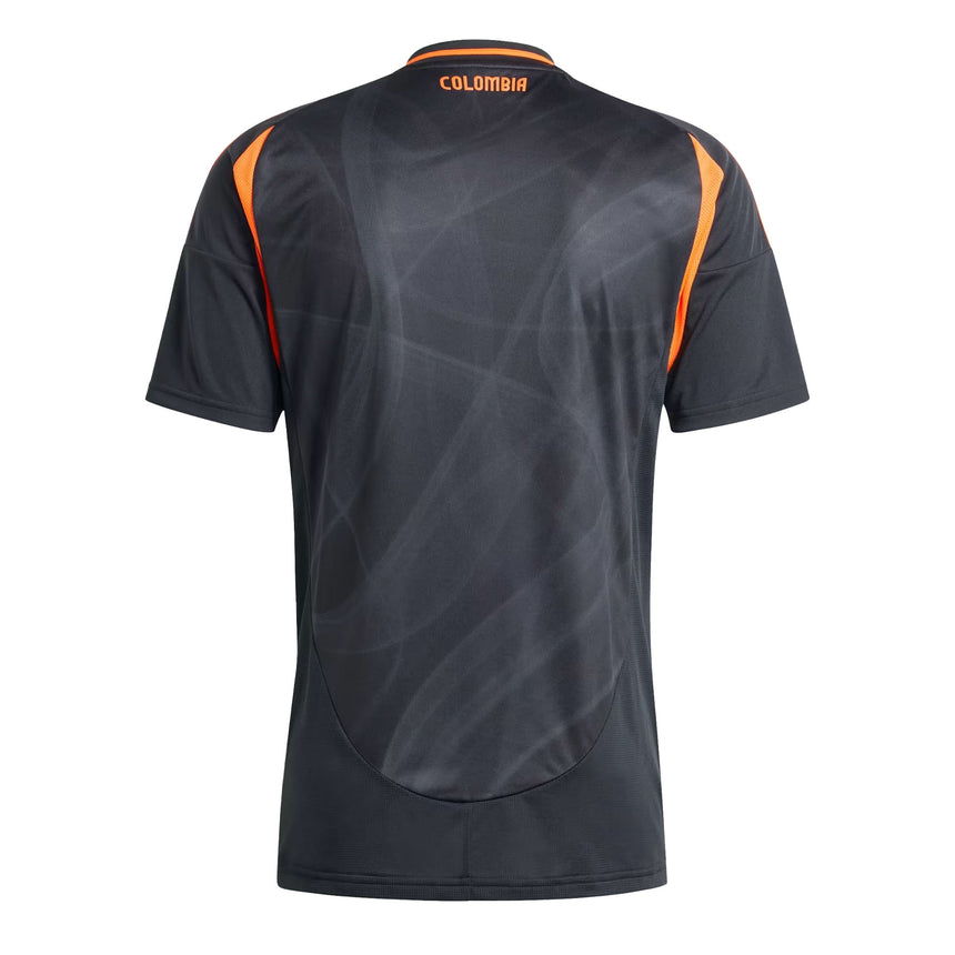 adidas Men's Colombia 2024/25 Away Jersey Black/Orange Back