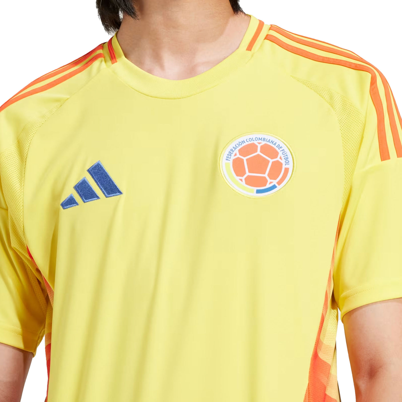 adidas Men's Colombia 2024/25 Home Jersey Yellow Crest