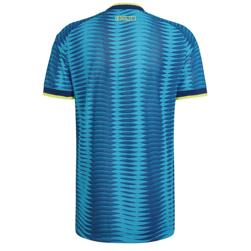 adidas Men's Colombia World Cup 2026 Authentic Away Jersey Blue Back