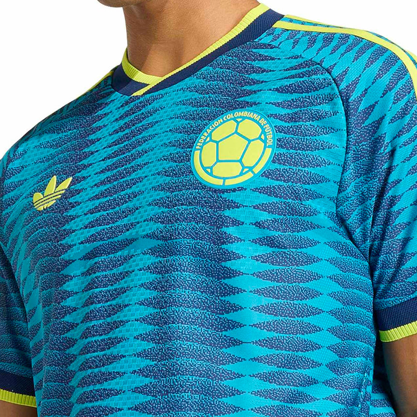 adidas Men's Colombia World Cup 2026 Authentic Away Jersey Blue Crest